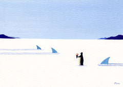 Three Sharks, One Ice Cream