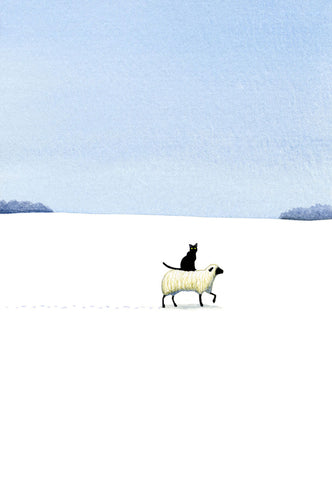 Cat Riding Sheep (wholesale)
