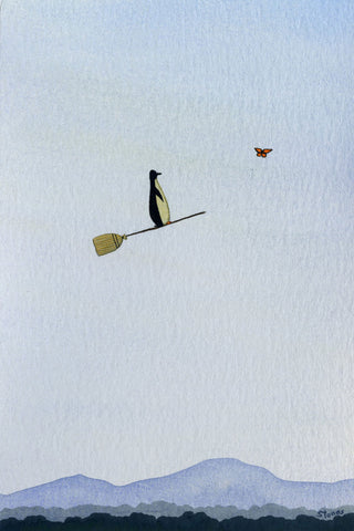 Butterfly Leads Penguin