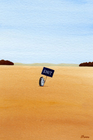 Hedgehog Ponders Life's Complexities