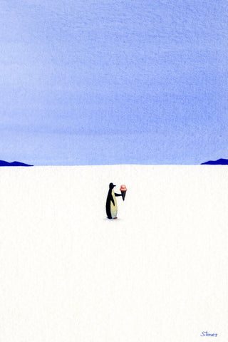 Ice Cream (right facing penguin)