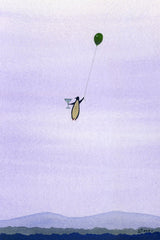 Martini and Balloon (green balloon)