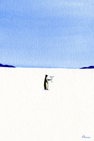 Martini (right facing penguin)