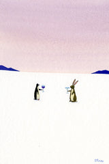 Penguin, Rabbit, Drinks