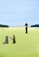 Rabbit Ponders Pamela