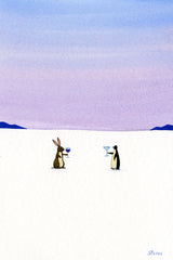 Rabbit, Penguin, Drinks