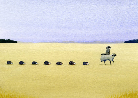 Raccoon Leading Hedgehogs