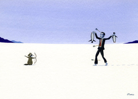 Raccoon Rescues Penguins