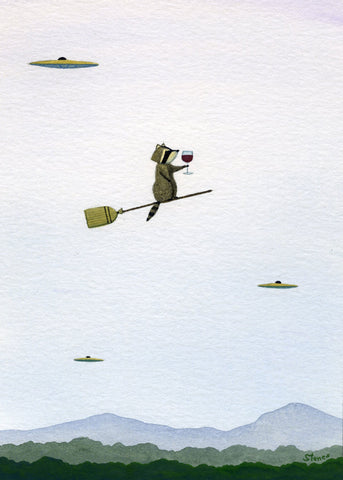 The Raccoon Has Wine