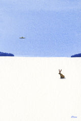 UFO and Rabbit (left facing rabbit)