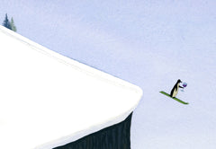 Wine, Skis, Cliff (wholesale)