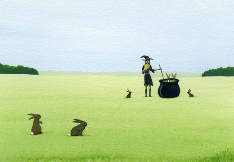 Witch Entices Rabbits (wholesale)