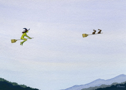 Witch Pursues Rabbits