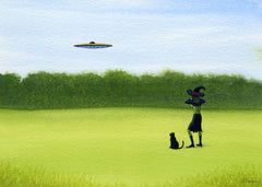 Witch Welcomes Saucer