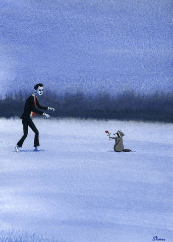 Zombie, Raccoon, Rose